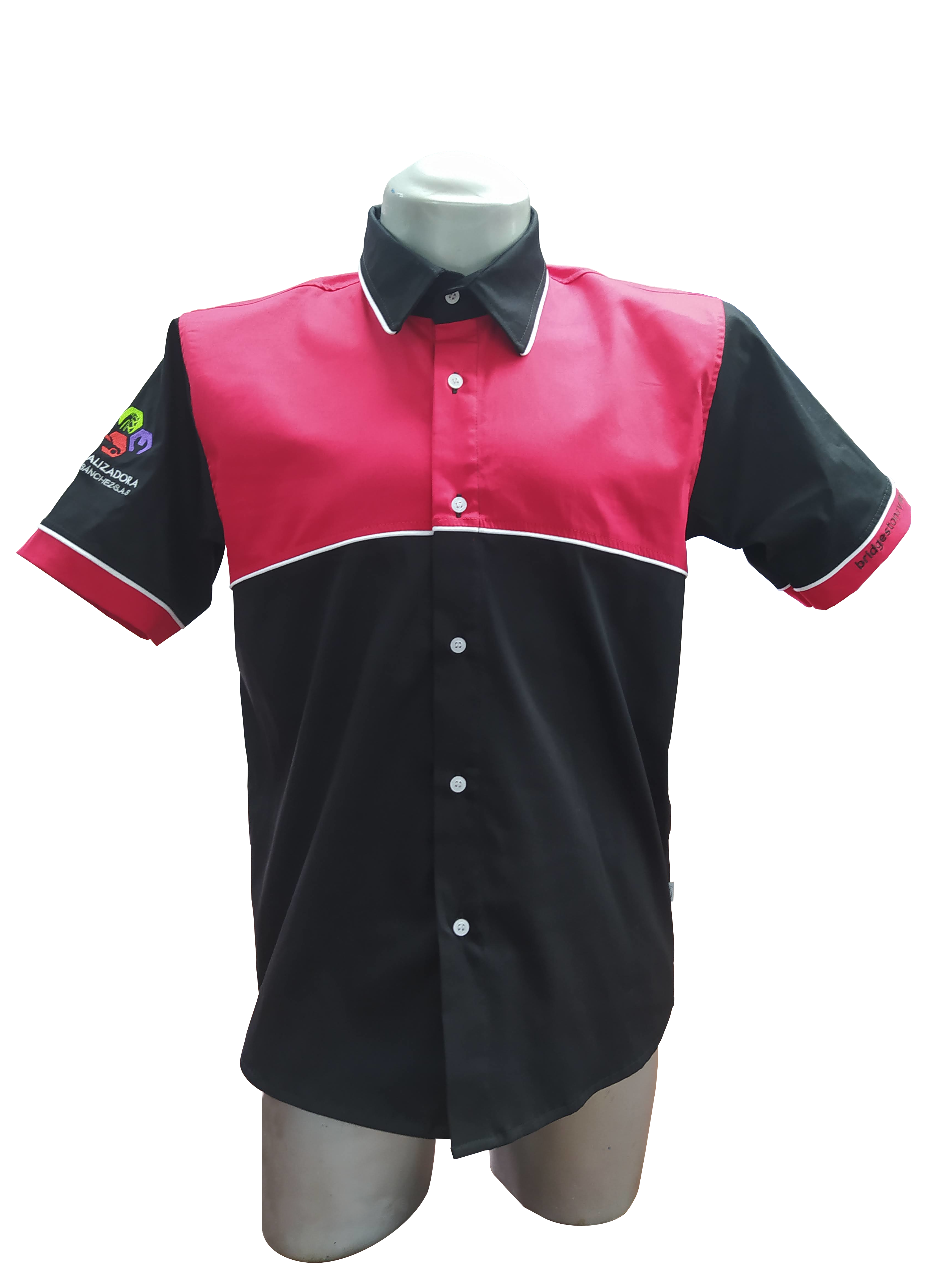 Camisa corporativa bordada confeccionada por JN Confecciones en Medellín